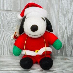 Whitman’s Exclusive 7” Snoopy Santa Christmas Plush stuffed animal doll